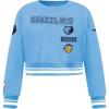 Pro Standard Big Girls NBA Retro Classics Fleece Crewneck Sweatshirt(University Blue)