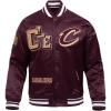 Pro Standard Mens NBA Best Of Satin Jacket(Wine)