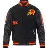 Pro Standard Mens NBA Old English Varsity Jacket(Black/Orange)