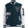 Pro Standard Mens NBA Old English Varsity Jacket(Forest Green/White)