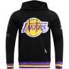 Pro Standard Mens NBA Retro Classics Pull Over Hoodie(Black/Purple/Yellow)