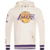 Pro Standard Mens NBA Retro Classics Pull Over Hoodie(Eggshell/ Purple)