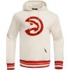 Pro Standard Mens NBA Retro Classics Pull Over Hoodie(Eggshell/ Red)
