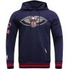 Pro Standard Mens NBA Retro Classics Pull Over Hoodie(Midnight Navy/Red/Midnight Navy)