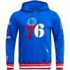 Pro Standard Mens NBA Retro Classics Pull Over Hoodie(Royal Blue/Red)