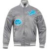 Pro Standard Mens NFL Old English Satin Jacket(Grey)