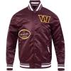 Pro Standard Mens NFL Old English Satin Jacket(Wine)