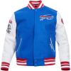 Pro Standard Mens NFL Old English Varsity Jacket(Blue)