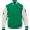 Pro Standard Mens NFL Old English Varsity Jacket(Green)