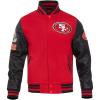 Pro Standard Mens NFL Old English Varsity Jacket(Red)