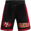 Pro Standard Mens NFL Retro Classics Athletic Short(Black/Red/Black)