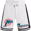 Pro Standard Mens NFL Retro Classics Athletic Short(White/Black)