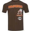 Pro Standard Mens NFL Retro Classics Taping Tee(Brown)
