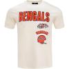 Pro Standard Mens NFL Retro Classics Taping Tee(Eggshell/ Black)