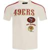Pro Standard Mens NFL Retro Classics Taping Tee(Eggshell/ Red)