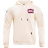 Pro Standard Mens NHL Classic Chenille Pull Over Hoodie(Eggshell)