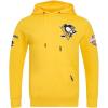 Pro Standard Mens NHL Classic Chenille Pull Over Hoodie(Yellow)