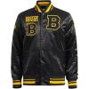 Pro Standard Mens NHL Retro Classics Satin Jacket(Black/Yellow)