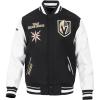 Pro Standard Mens NHL Retro Classics Varsity Jacket(Black/White)