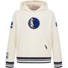 Pro Standard NBA boys Big Boys Nba Retro Classics Fleece Pull Over Hoodie(Eggshell/ Midnight Navy)