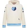 Pro Standard NBA boys Big Boys Nba Retro Classics Fleece Pull Over Hoodie(Eggshell/ University Blue)