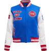 Pro Standard Womens NBA Retro Classics Varsity Jacket(Royal Blue/Red)