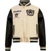 Pro Standard Womens NFL Retro Classics Varsity Jacket(Eggshell/ Black)