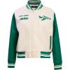 Pro Standard Womens NFL Retro Classics Varsity Jacket(Green)