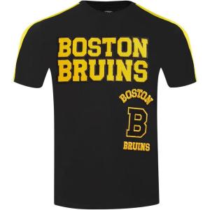 Mens NHL Retro Classics Cotton Taping Tee(Black/Yellow)