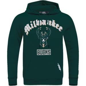 Pro Standard Mens NBA Old English Pull Over Hoodie(Forest Green)
