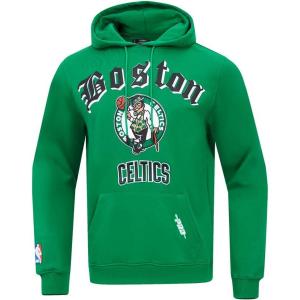 Pro Standard Mens NBA Old English Pull Over Hoodie(Kelly Green)