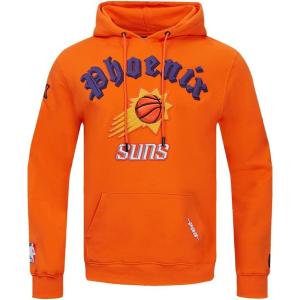 Pro Standard Mens NBA Old English Pull Over Hoodie(Orange)