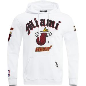 Pro Standard Mens NBA Old English Pull Over Hoodie(White)