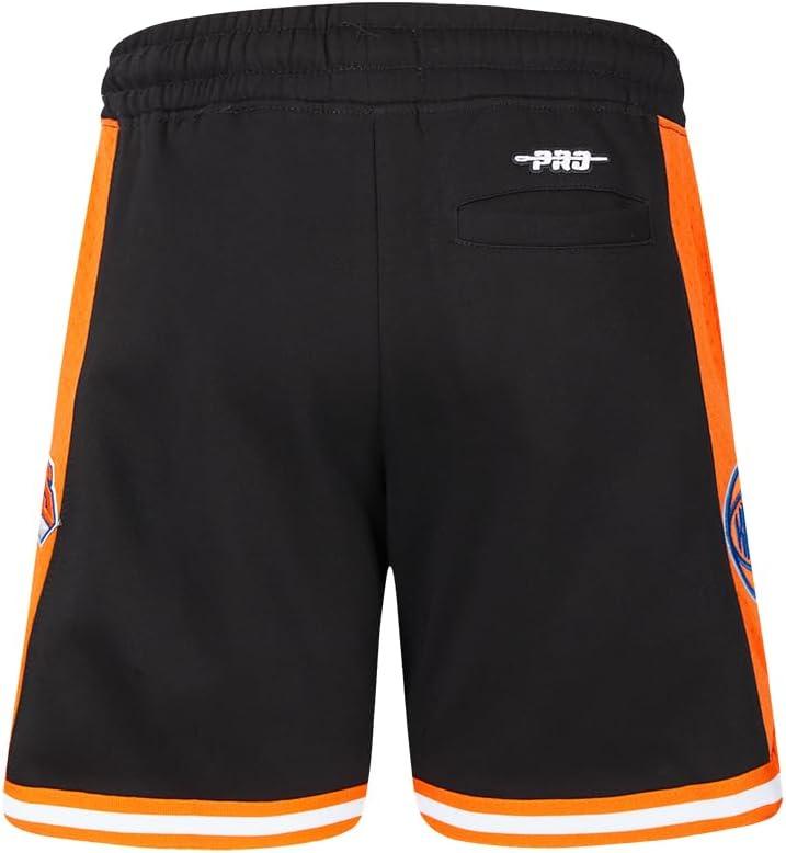 imageBig Boys NBA Classic Chenille Fleece Athletic ShortBlackOrange