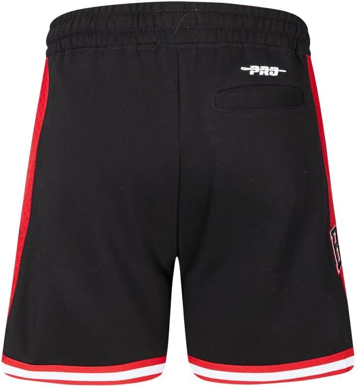 imageBig Boys NBA Classic Chenille Fleece Athletic ShortBlackRed