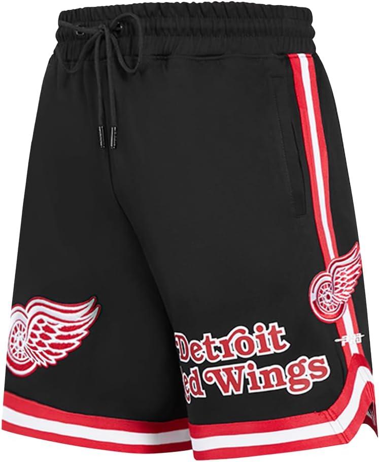 imageMens NHL Classic Chenille Athletic ShortBlackRed