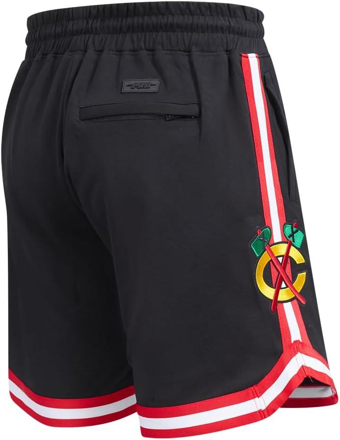 imageMens NHL Classic Chenille Athletic ShortBlackRed