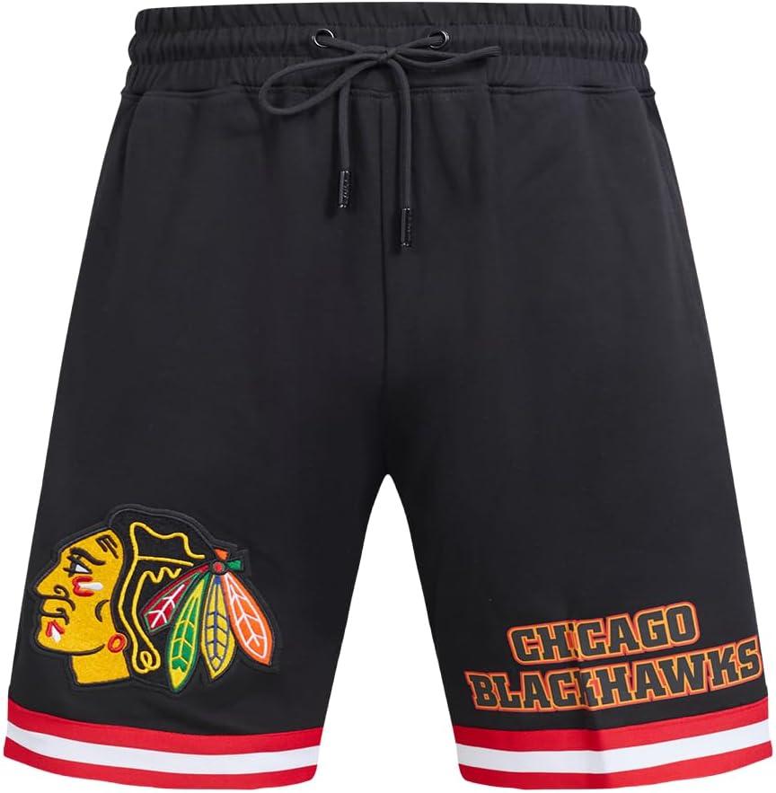 imageMens NHL Classic Chenille Athletic ShortBlackRed