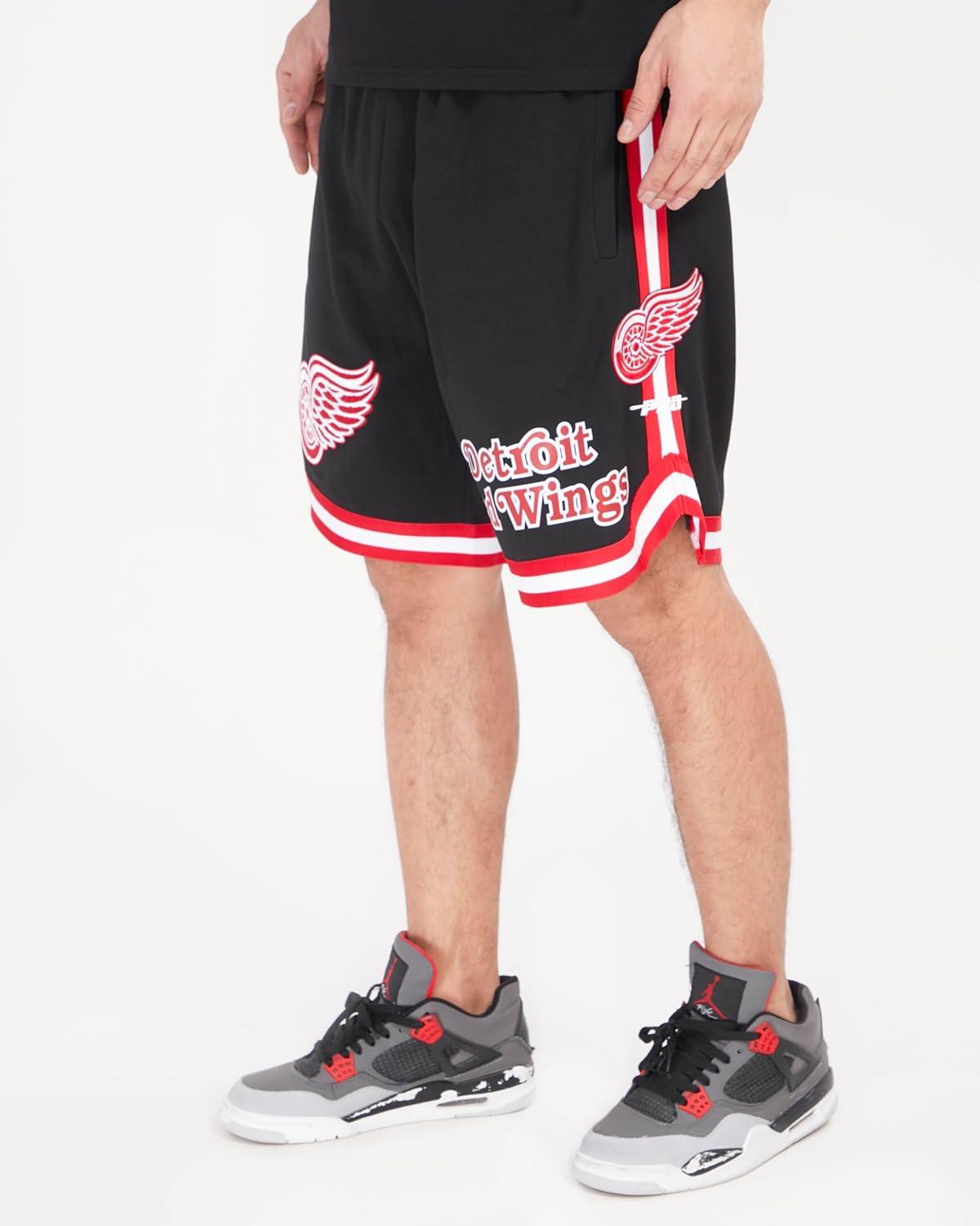 imageMens NHL Classic Chenille Athletic ShortBlackRed