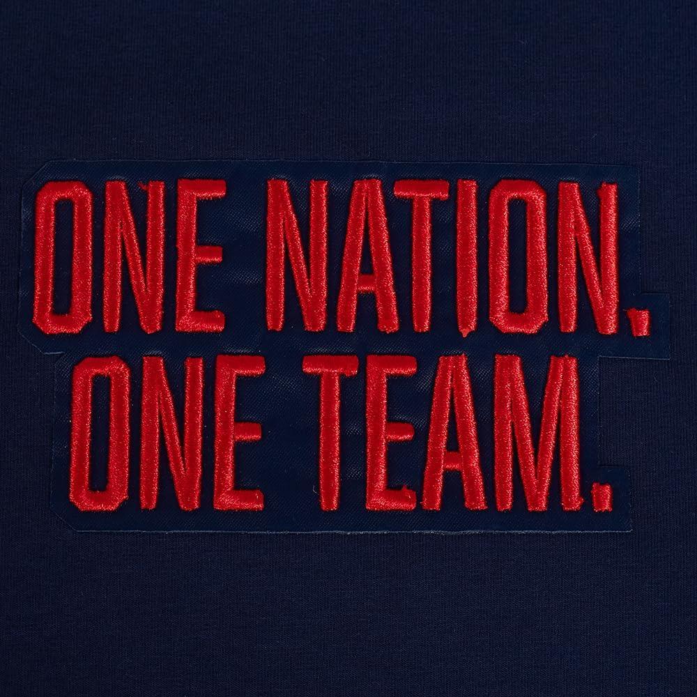 imageMens USSF Classic Chenille Cotton Short Sleeve TeeMidnight NavyRed