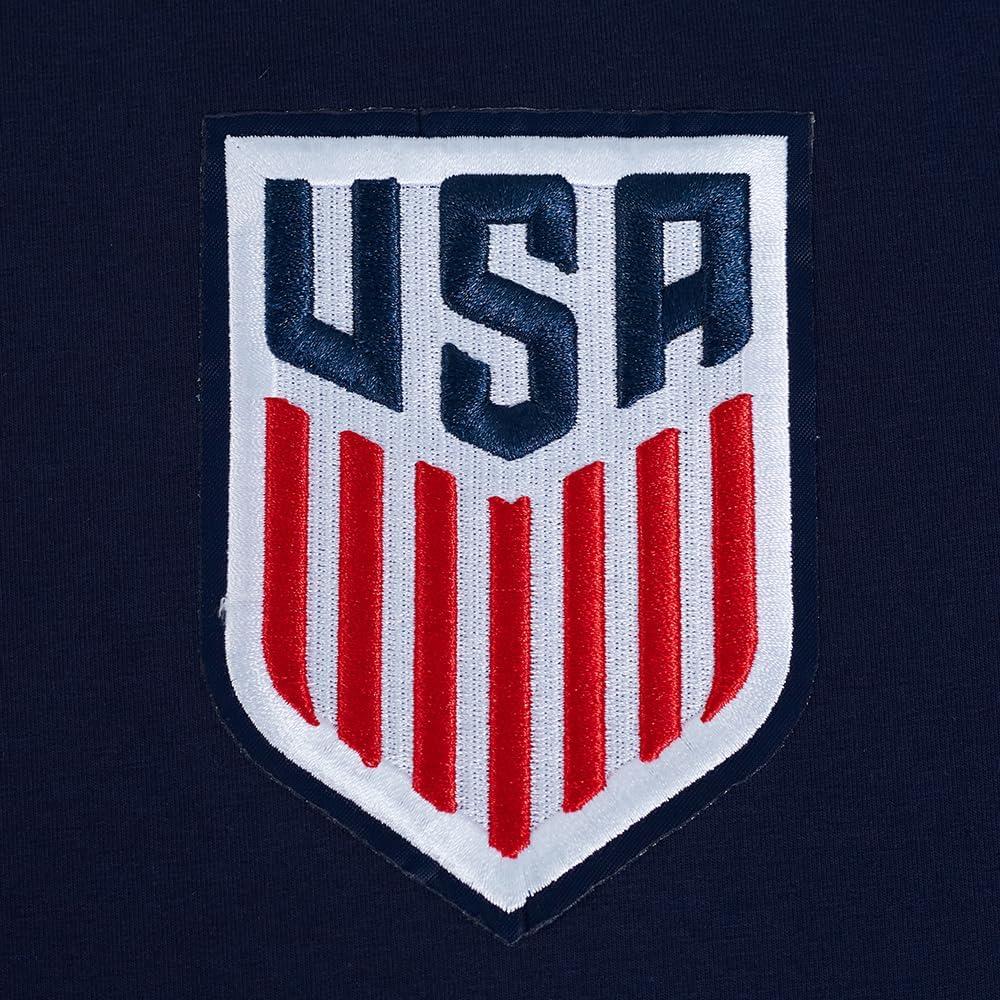 imageMens USSF Classic Chenille Cotton Short Sleeve TeeMidnight NavyRed