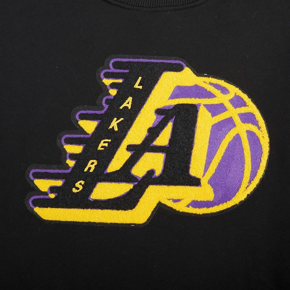 imagePRO STANDARD Womens NBA Mash Up Brushed Back French Terry Crewneck SweatshirtBlackPurple