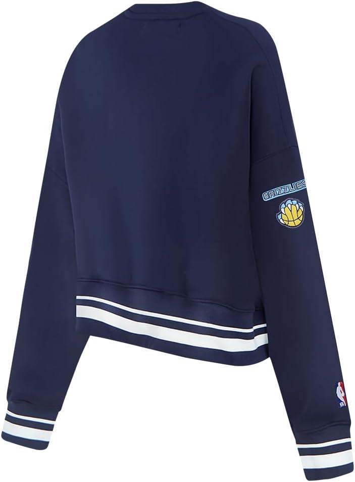 imagePRO STANDARD Womens NBA Mash Up Brushed Back French Terry Crewneck SweatshirtMidnight Navy