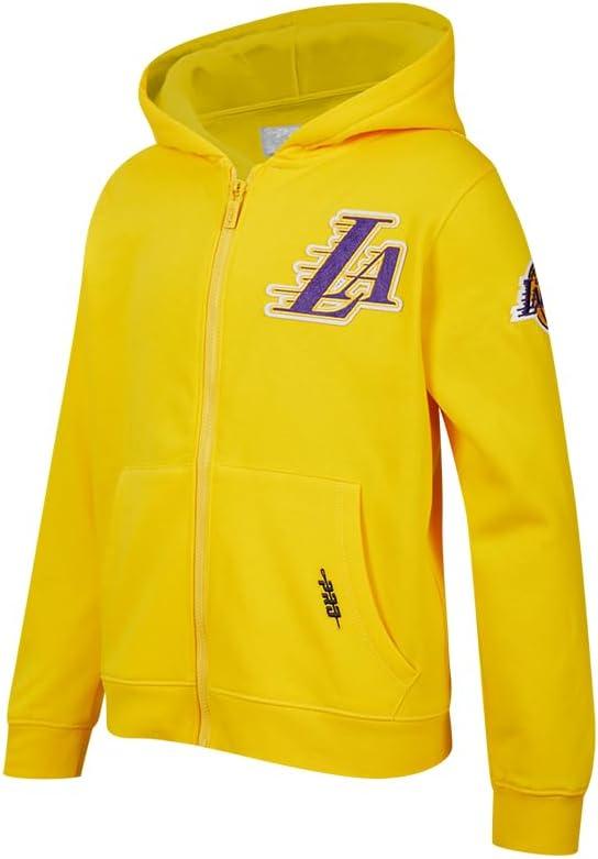 imagePro Standard Big Boys NBA Classic Chenille Fleece Full Zip HoodieYellow