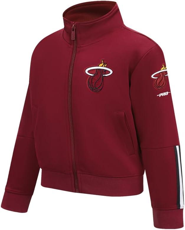 imagePro Standard Big Boys NBA Classic Chenille Tricot Track JacketCardinal RedBlack