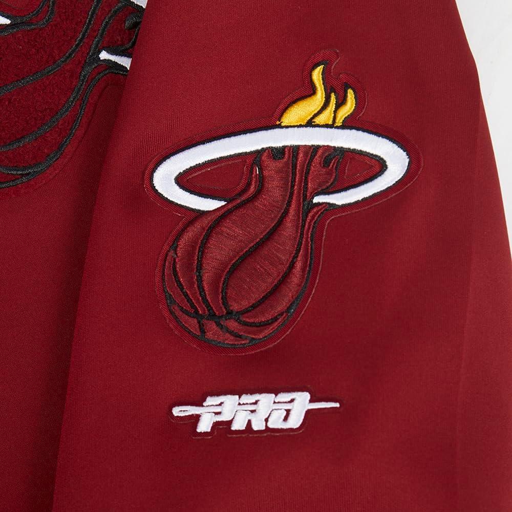 imagePro Standard Big Boys NBA Classic Chenille Tricot Track JacketCardinal RedBlack