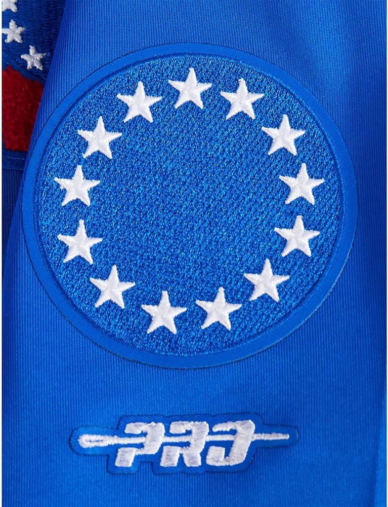 imagePro Standard Big Boys NBA Classic Chenille Tricot Track JacketRoyal BlueRed