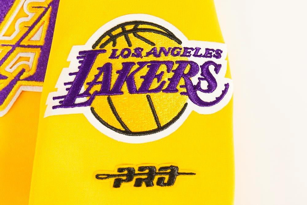 imagePro Standard Big Boys NBA Classic Chenille Tricot Track JacketYellowPurple