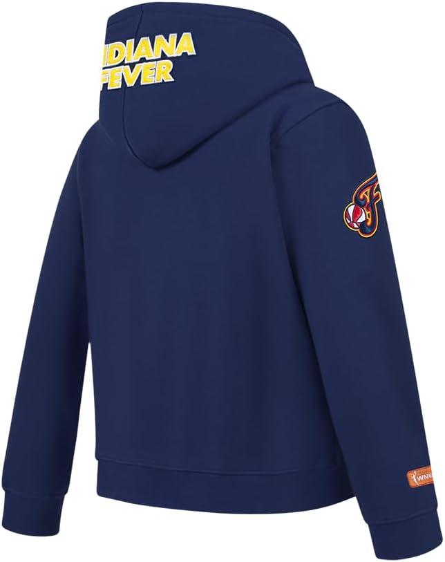 imagePro Standard Big Boys WNBA Indiana Fever Classic Player Name And Number Fleece Pull Over HoodieMidnight Navy