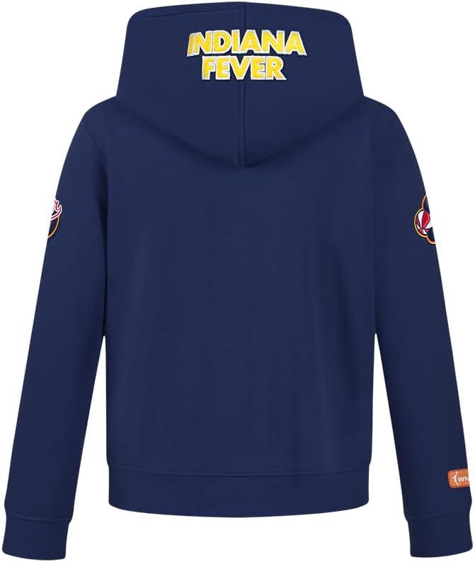 imagePro Standard Big Boys WNBA Indiana Fever Classic Player Name And Number Fleece Pull Over HoodieMidnight Navy